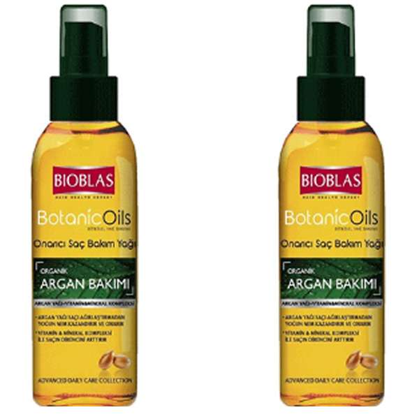 روغن مو بیوبلاس مدل آرگان حجم 100 میلی لیتر مجموعه 2 عددی