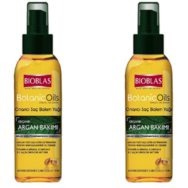 روغن مو بیوبلاس مدل آرگان حجم 100 میلی لیتر مجموعه 2 عددی