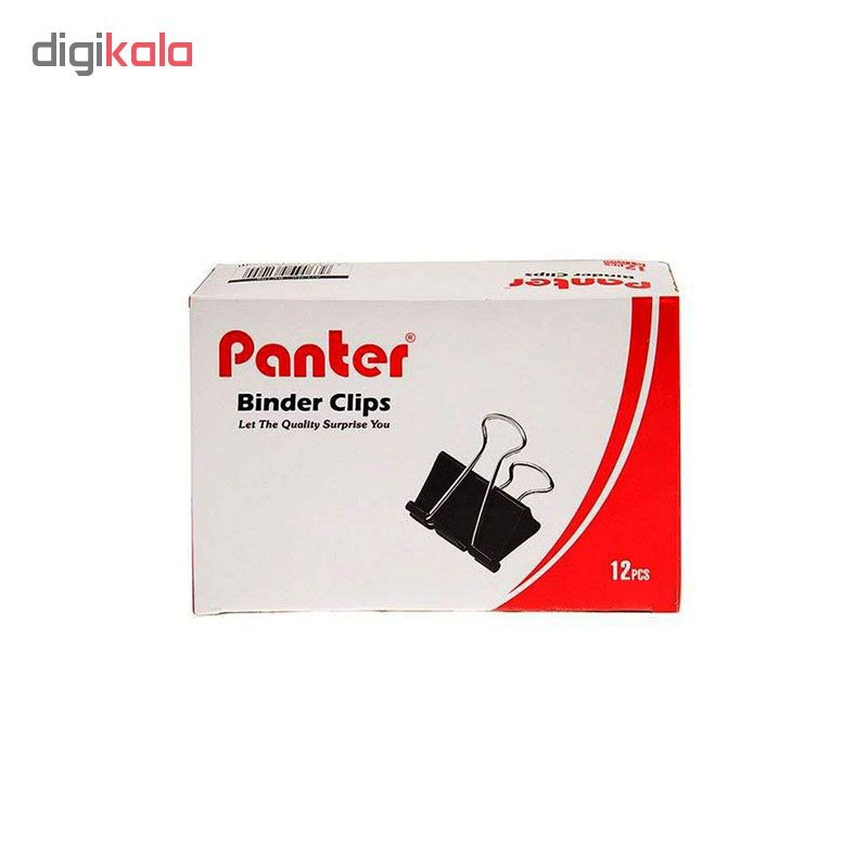 گیره کاغذ پنتر سایز 25 میلی متر بسته 12 عددی