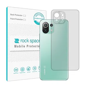 Transparent Rockspace HyGEL model phone back protector suitable for Xiaomi Mi 11 Lite 5G mobile phone