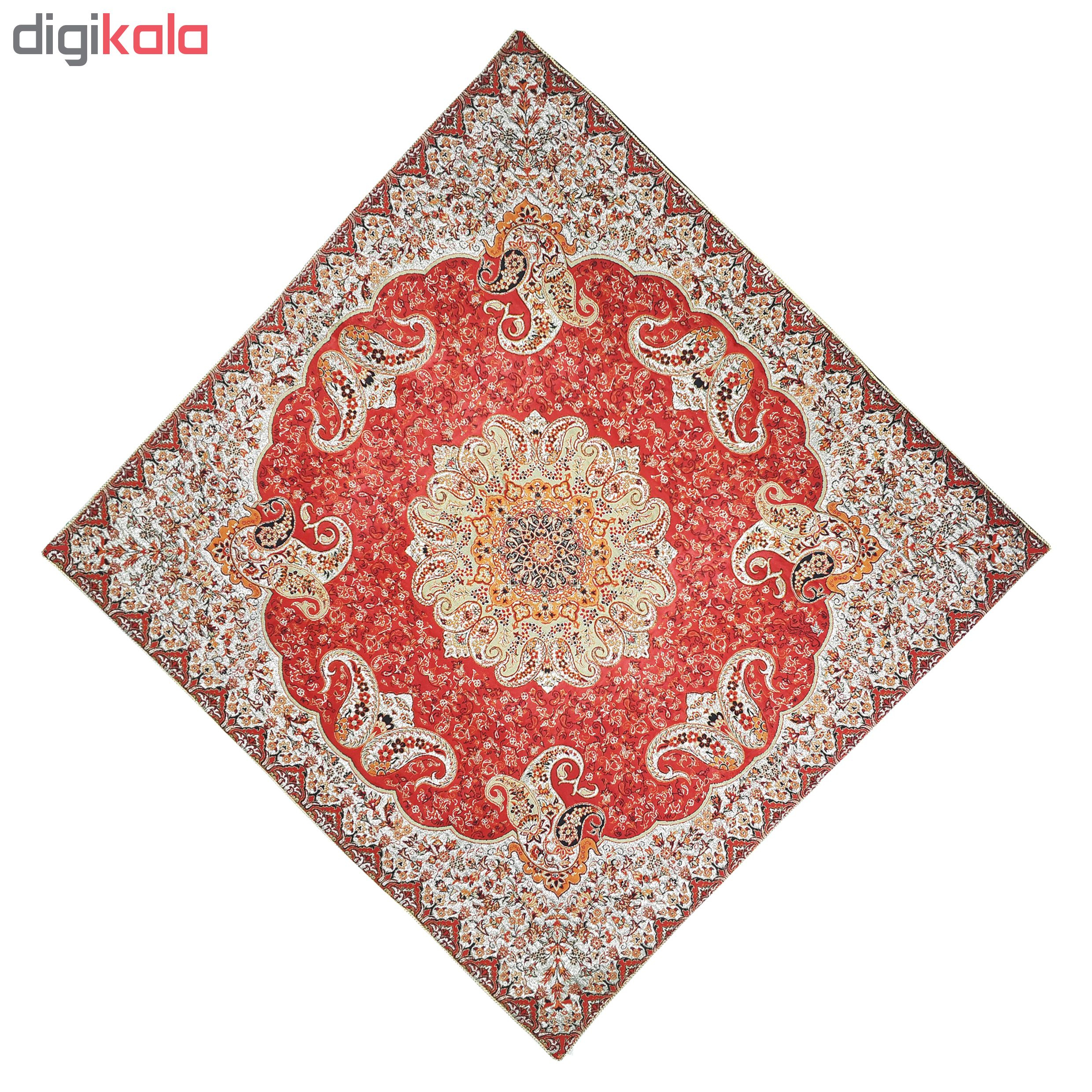 ست ۴ تکه رو میزی ترمه مدل ترنج کد RED4/4