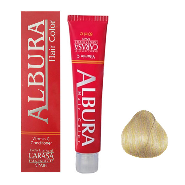 رنگ مو آلبورا مدل carasa شماره 8.37 حجم 100 میلی لیتر رنگ بلوند کنفی روشن