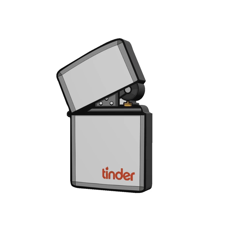 استیکر تزیینی موبایل طرح فندک کد 322