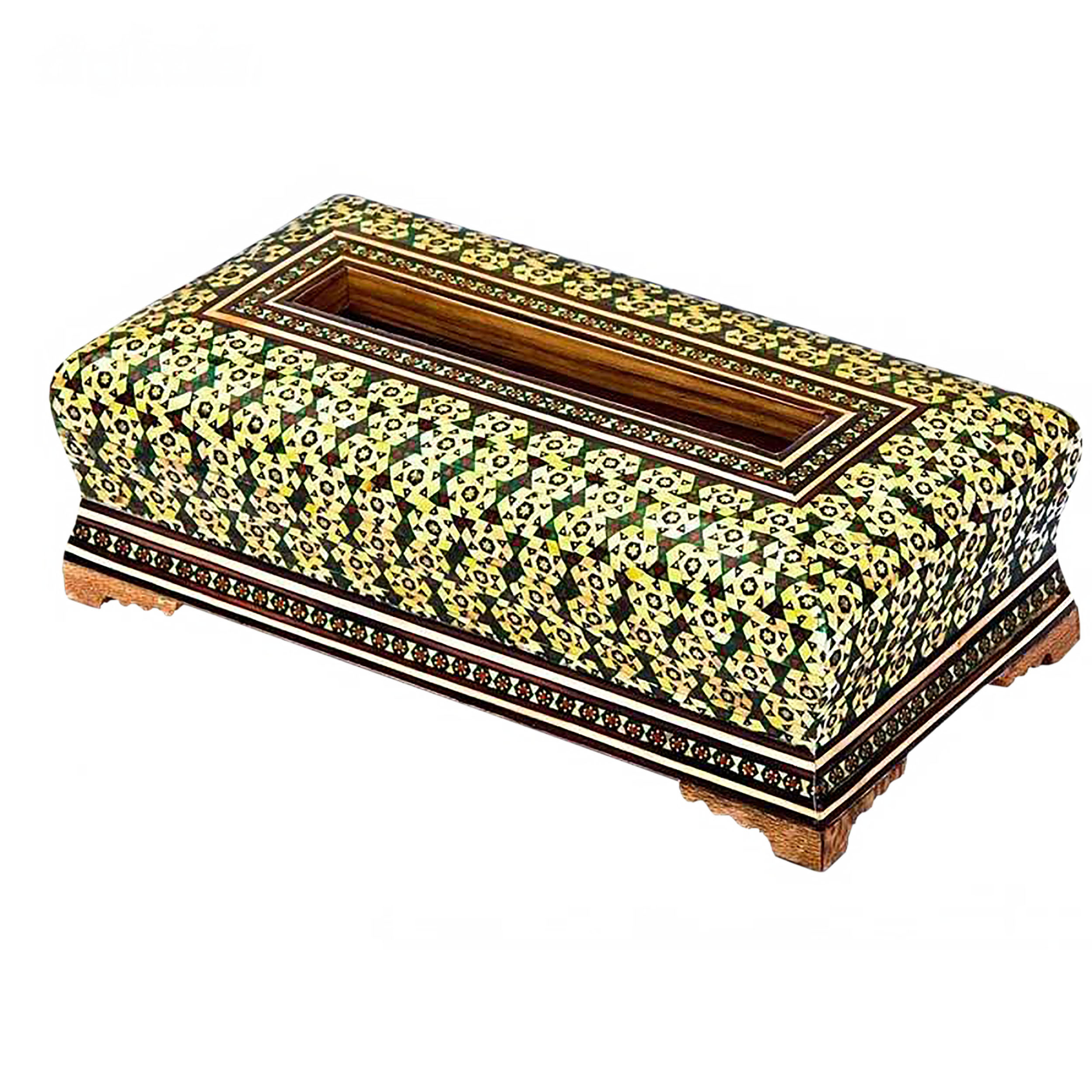 جعبه دستمال کاغذی خاتم کاری کد w.g.r
