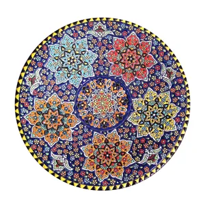 بشقاب میناکاری سفالی کد S 028