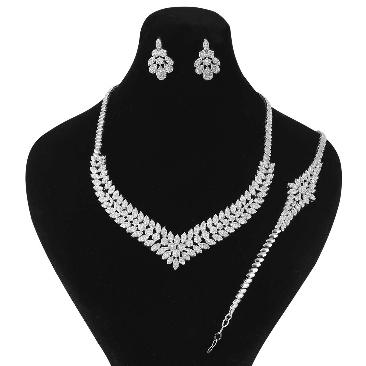 نیم ست نقره زنانه مد و کلاس کد MC-240