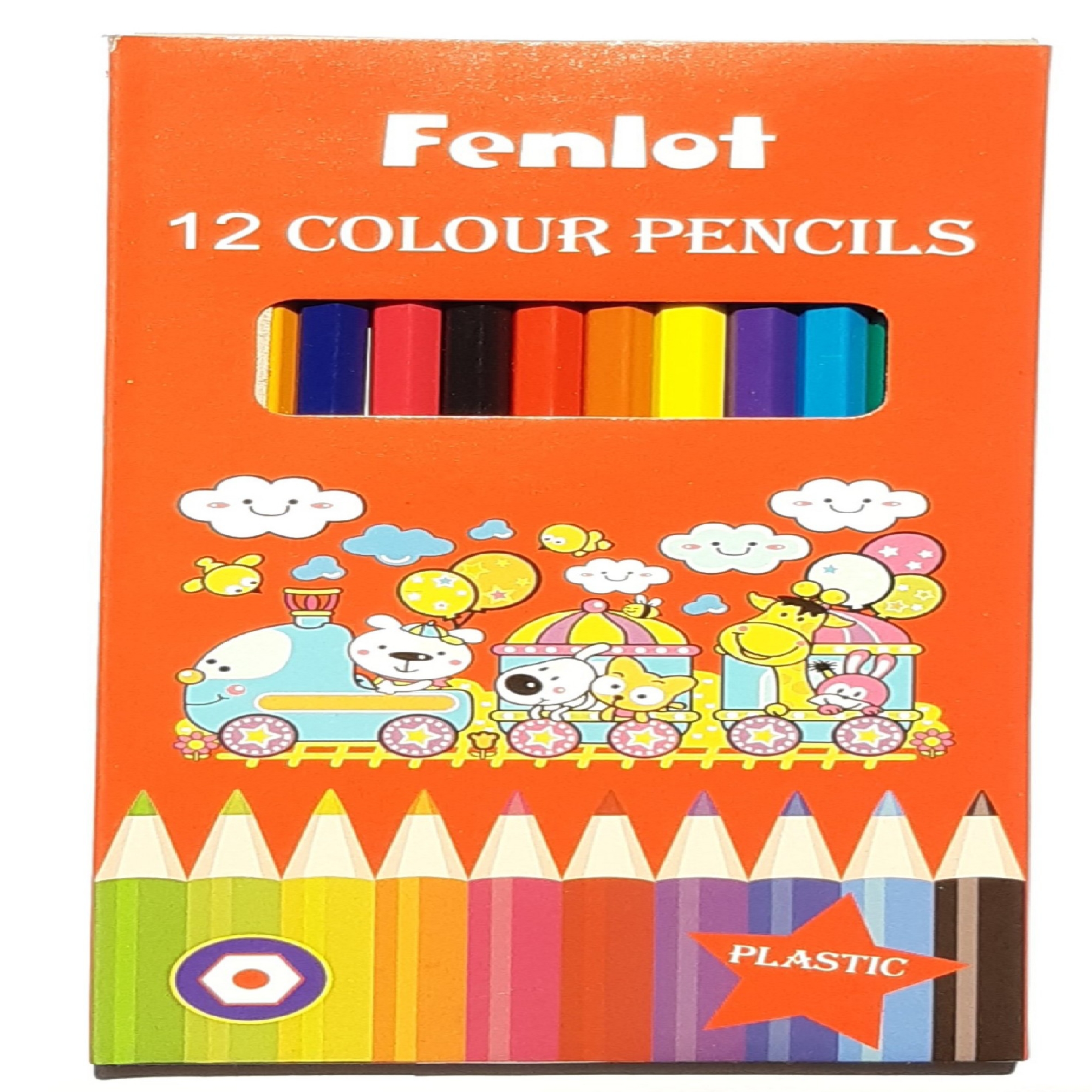 مداد رنگی 12 رنگ فنلوت مدل FCP02