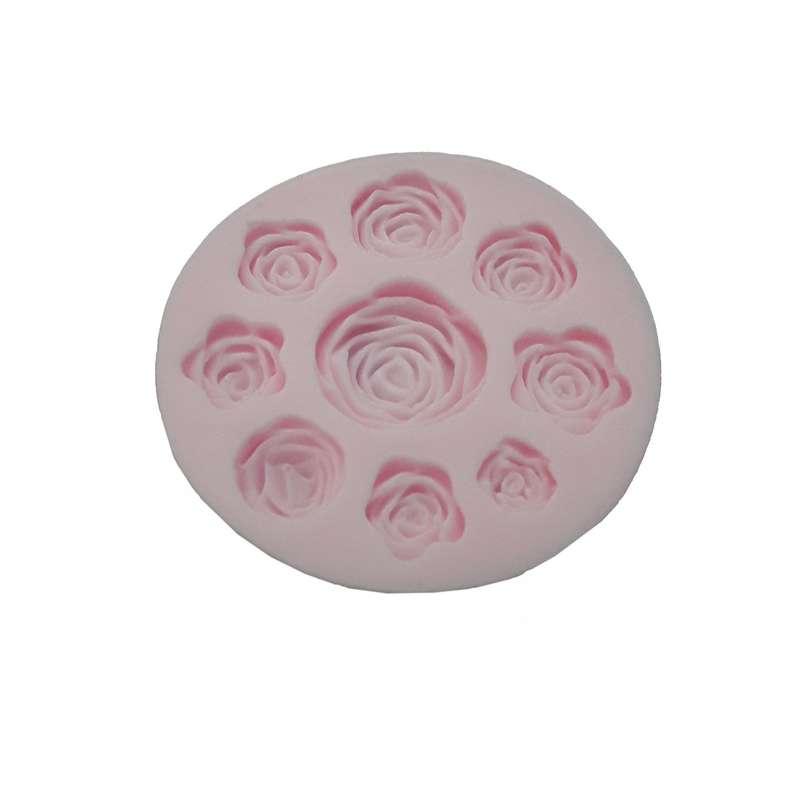 قالب فوندانت طرح گل رز کد 009