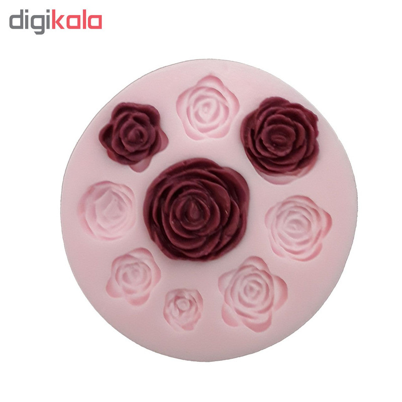 قالب فوندانت طرح گل رز کد 009