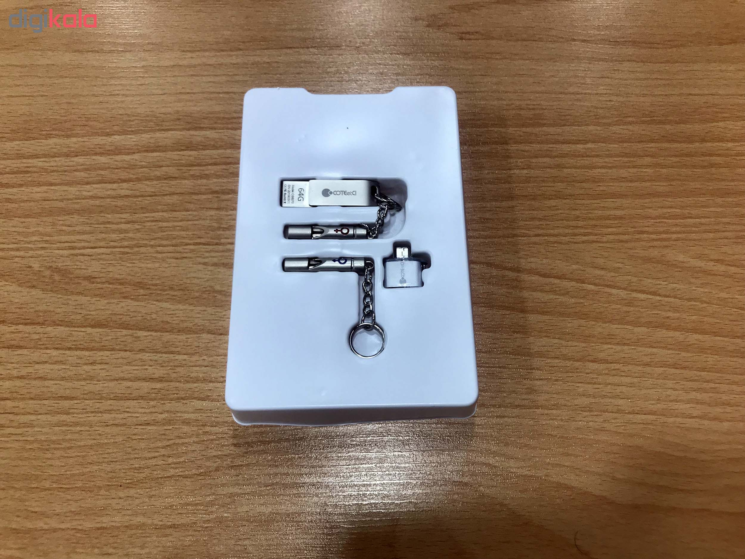 فلش مموری کوتتسی مدل  CS5070 ظرفیت 32 گیگابایت به همراه مبدل OTG microUSB