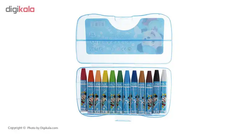 مداد شمعی  12 رنگ ماوس بوی کد 211