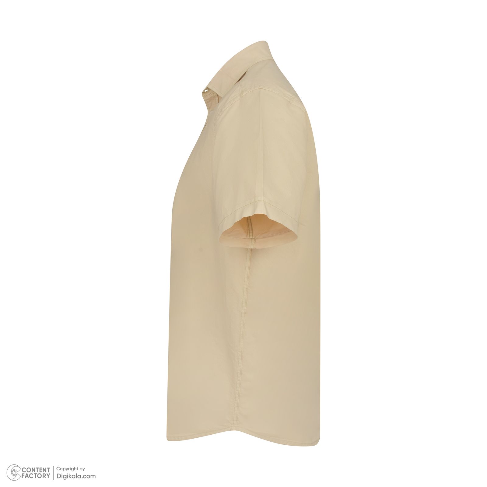 پیراهن آستین کوتاه یقه برگردان مردانه پاتن جامه مدل کتان MC8113 -  - 3
