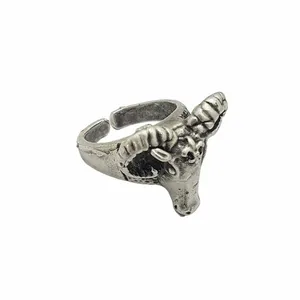 انگشتر مردانه طرح قوچ کد ES 181