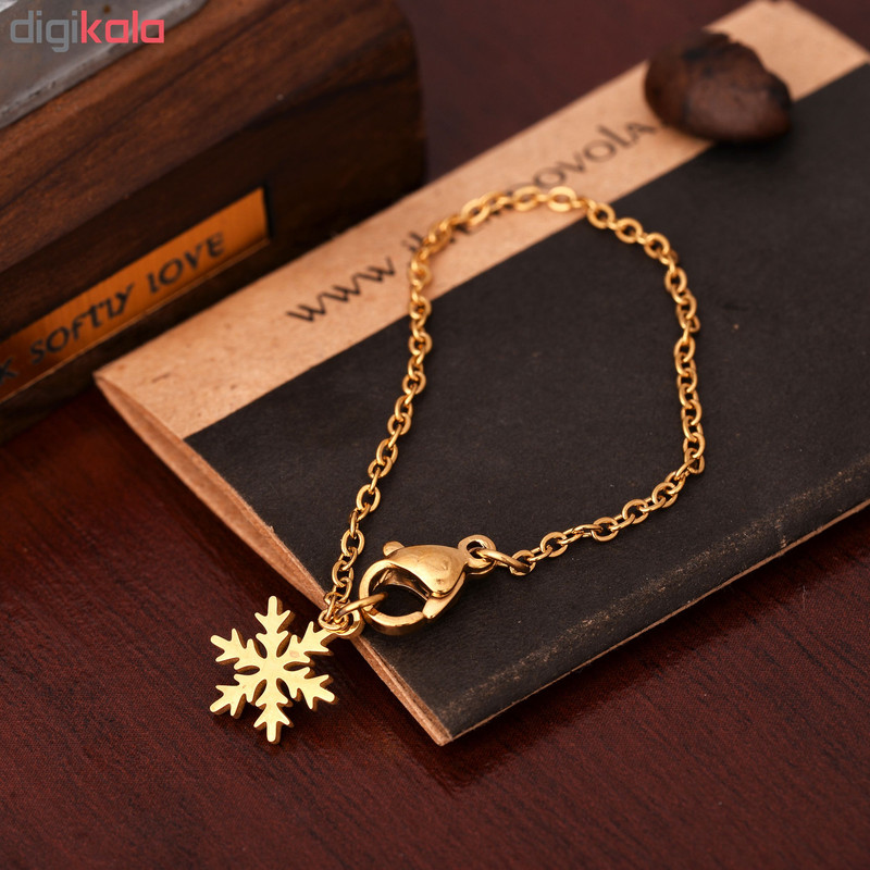 آویز ساعت طرح برف کد AS1027