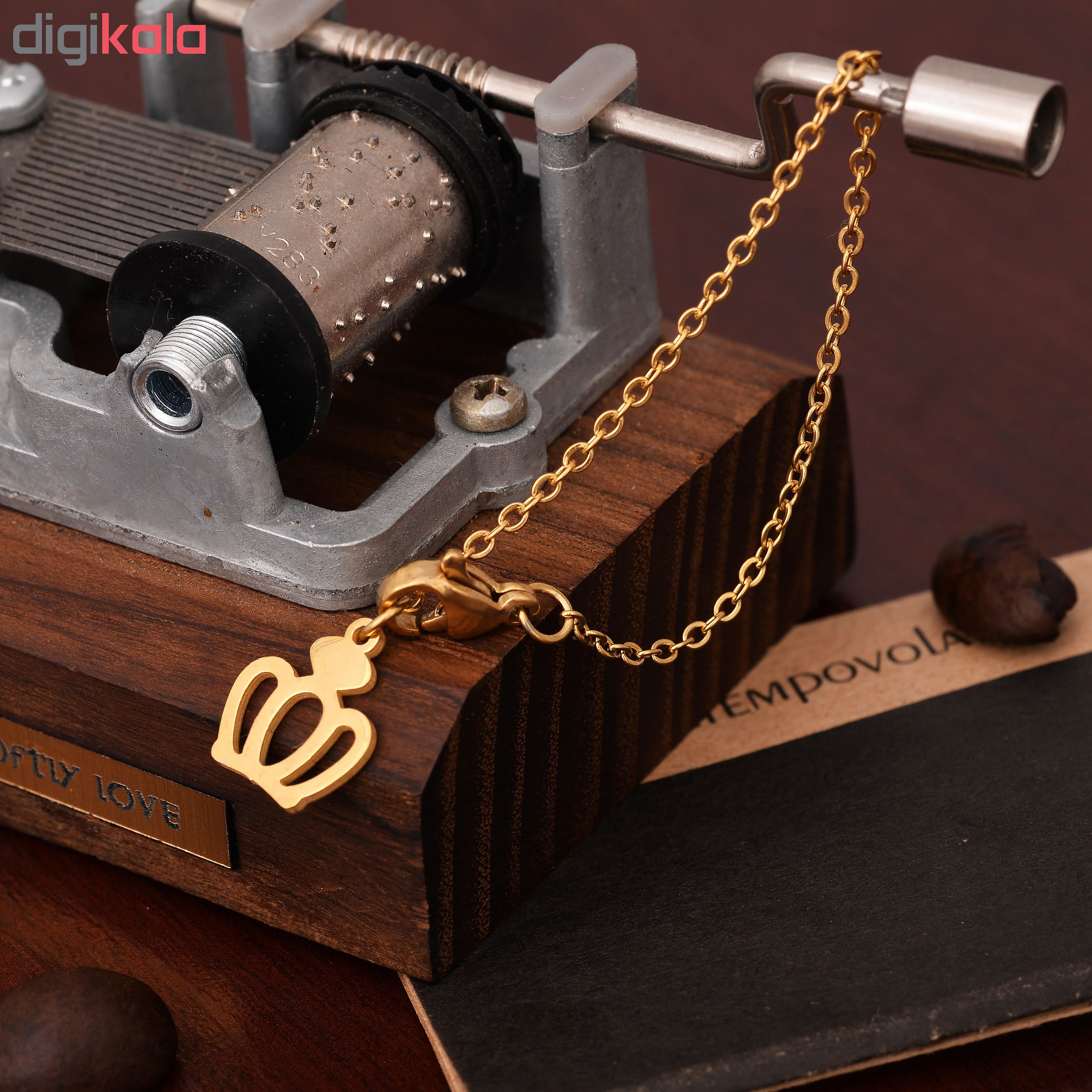 آویز ساعت طرح تاج کد AS1038