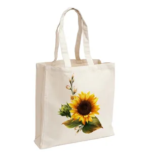 کیف رو دوشی پارچه ای طرح آفتاب گردون مدل B9