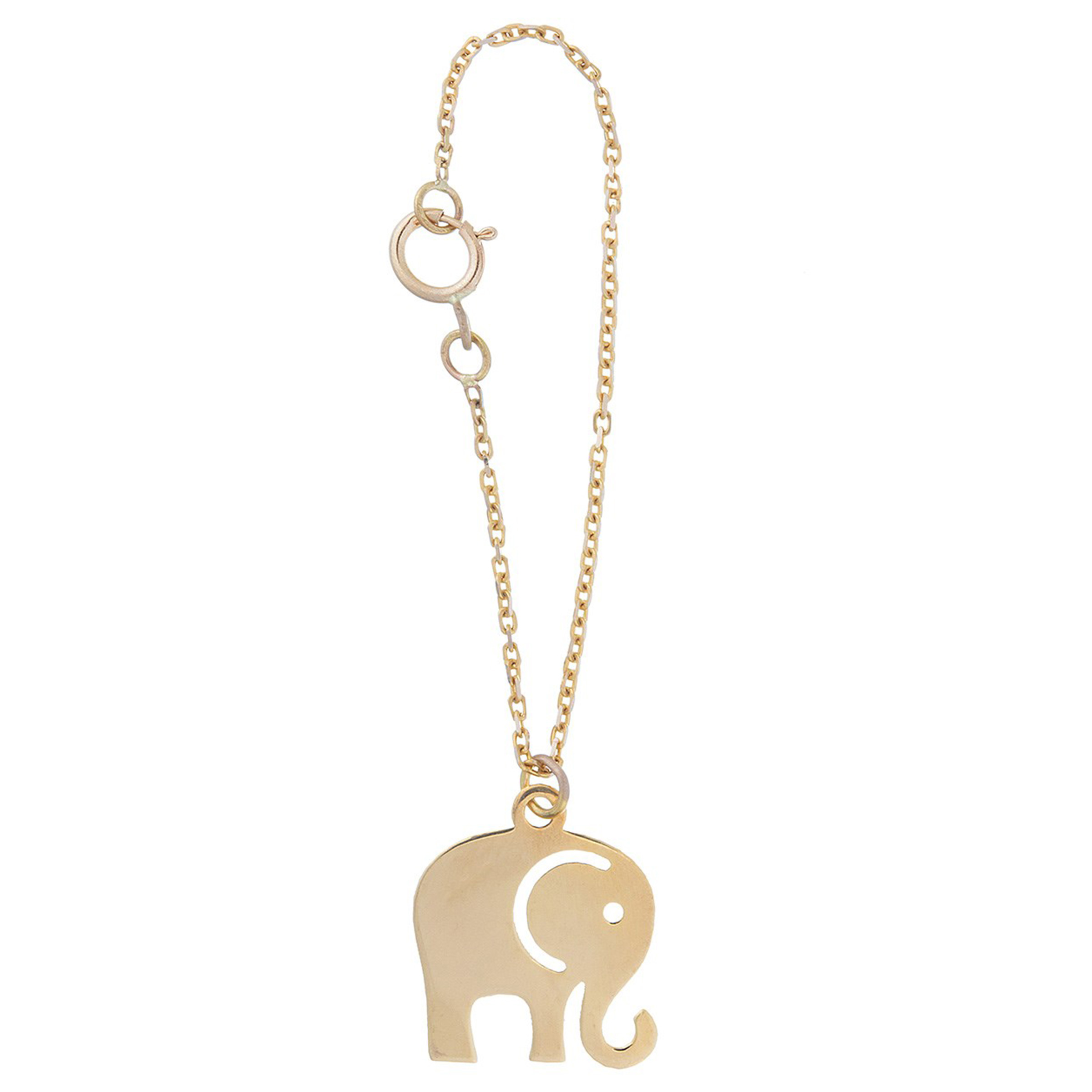 آویز ساعت طلا 18 عیار زنانه طرح فیل کد SG331
