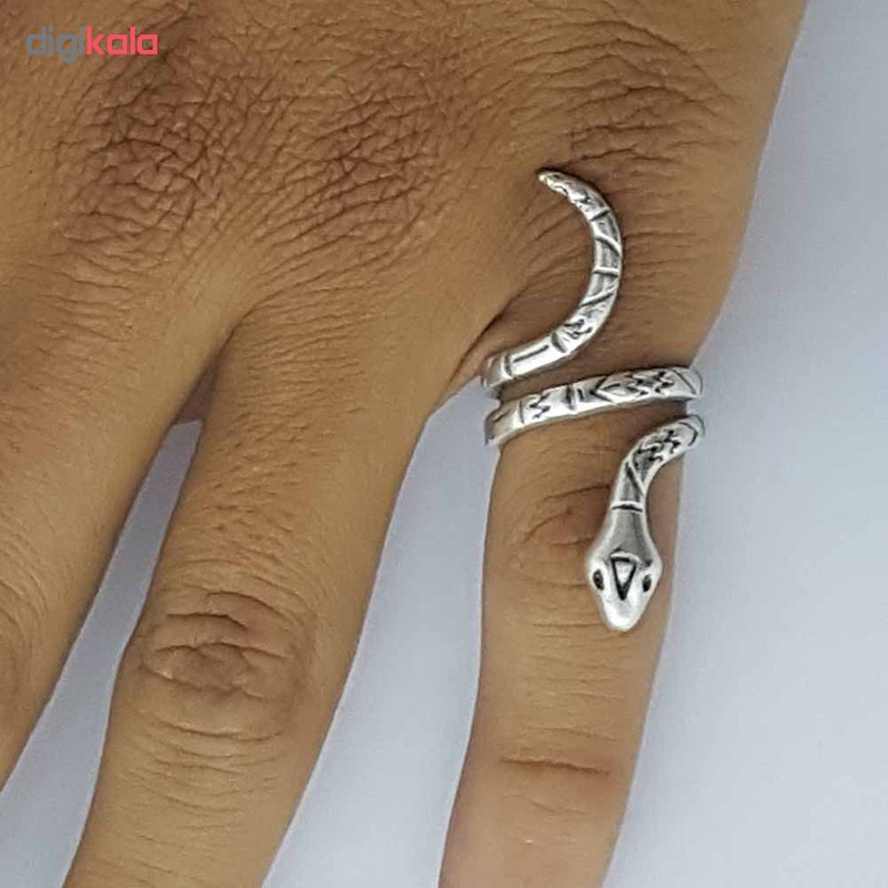 انگشتر مردانه طرح مار کد ES 196