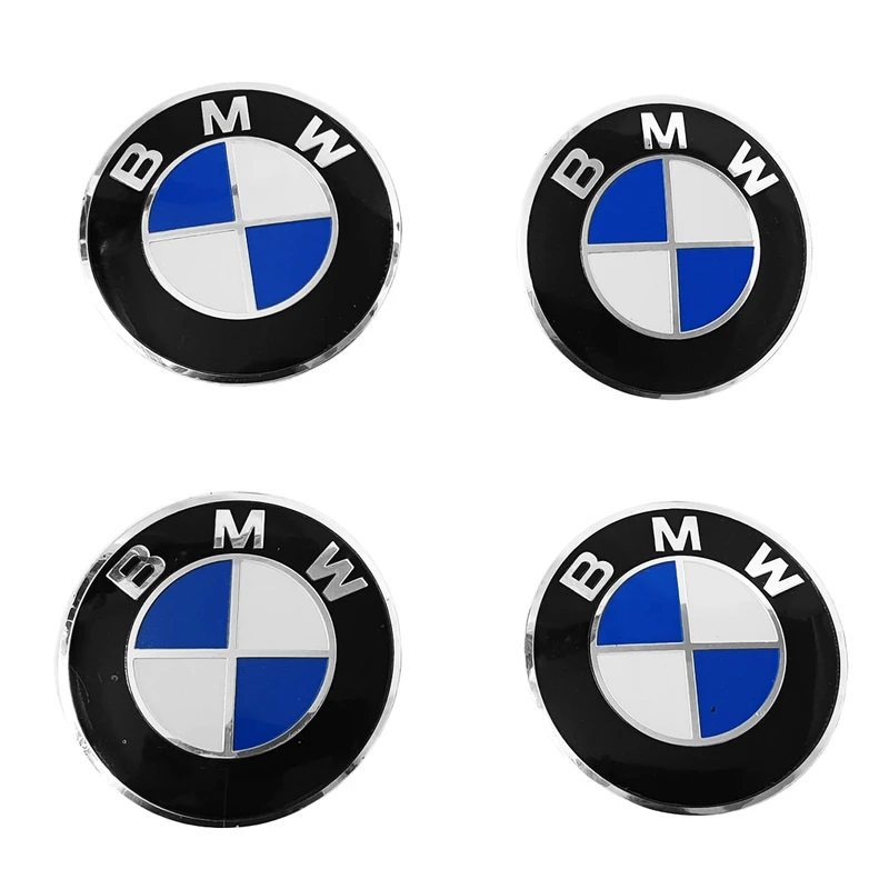 آرم لاستیک خودرو طرح بی ام دبلیو مدل BMT234 بسته 4 عددی