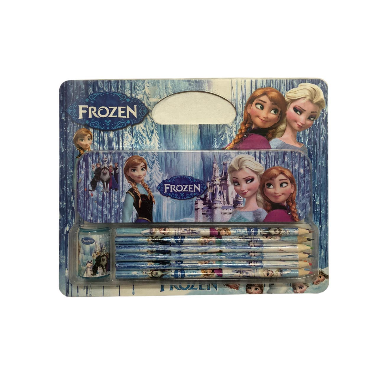 مداد رنگی 12رنگ مدل فروزن کد SH-192 مجموعه 3 عددی