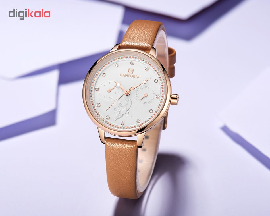 ساعت مچی عقربه ای زنانه نیوی فورس کد NF5003-RG
