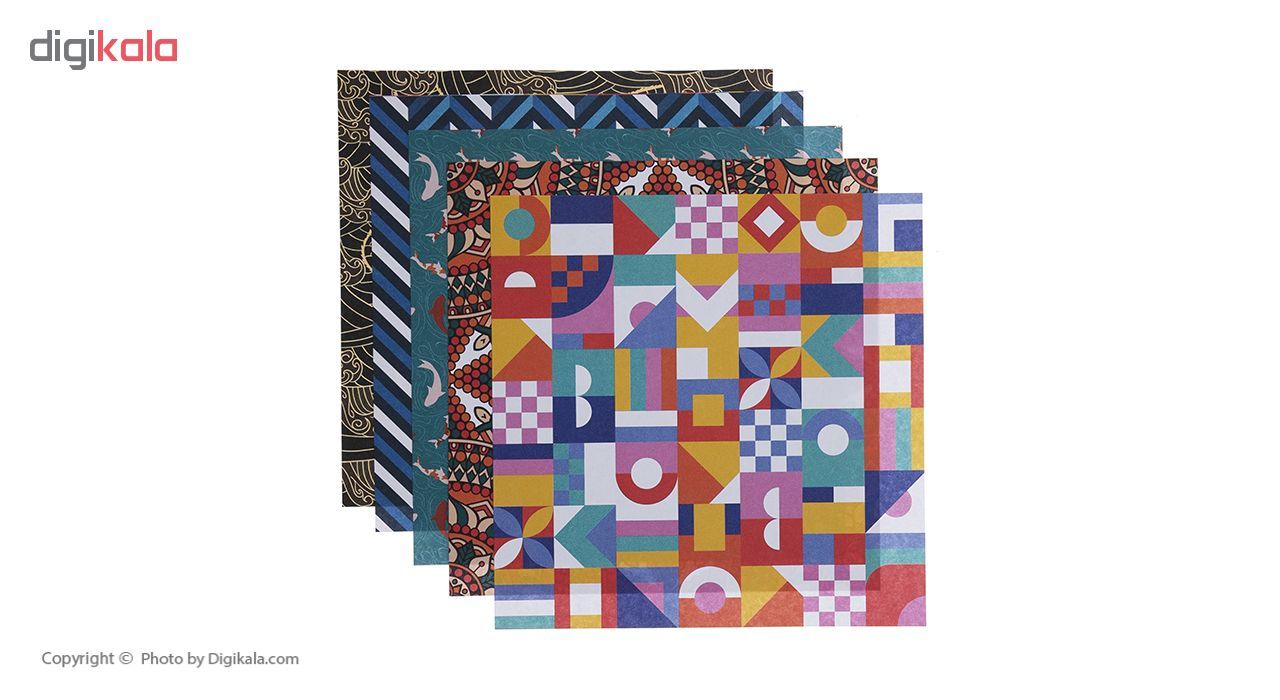 کاغذ اوریگامی طرح فانتزی بسته 60 عددی -  - 4