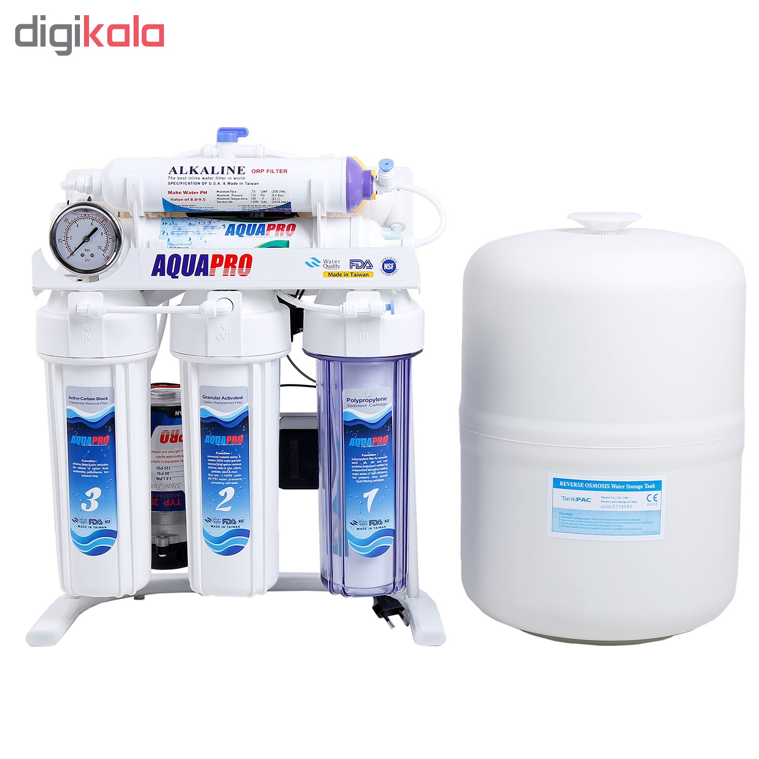 دستگاه تصفیه کننده آب خانگی آکوا پرو مدل AQUA-ORP7-S
