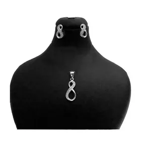 نیم ست نقره زنانه کد p19