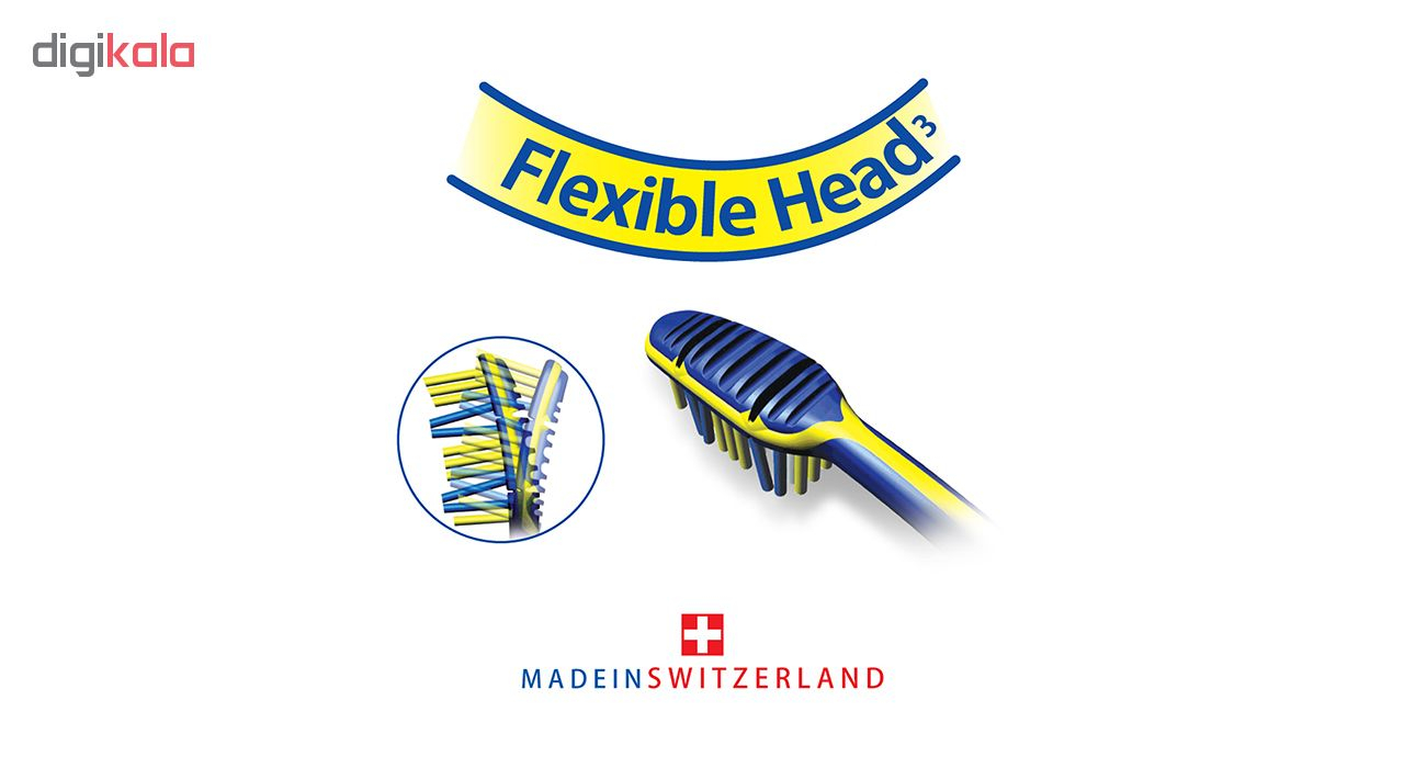 مسواک تریزا سری Super Promo مدل Flexible Head با برس متوسط - بسته 2+1 عددی