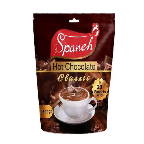 هات چاکلت اسپانه مدل Classic بسته 20 عددی
