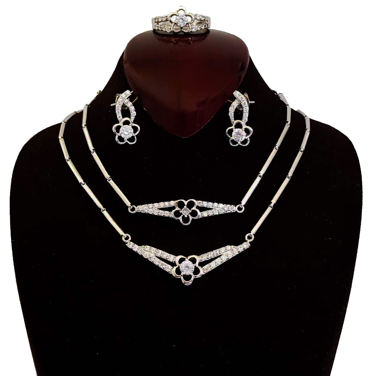 نیم ست نقره زنانه مدل 4617