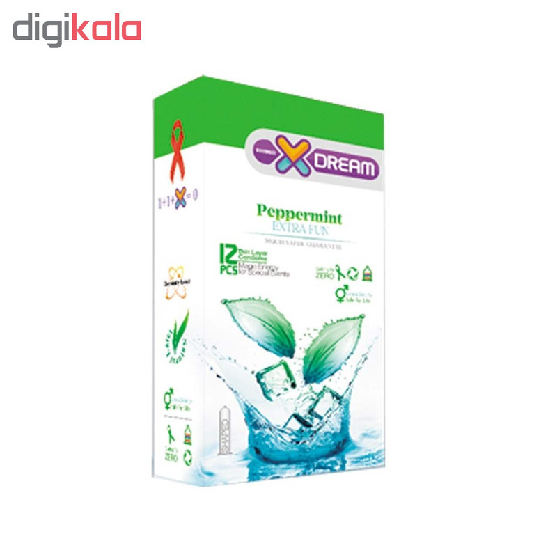 کاندوم ایکس دریم مدل Peppermint بسته 12 عددی