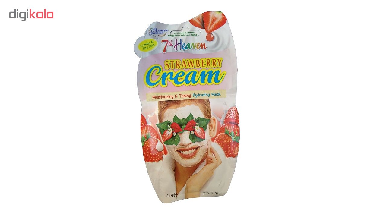 ماسک صورت مونته ژنه سری 7th Heaven مدل Strawberry Cream حجم 15میلی لیتر -  - 2