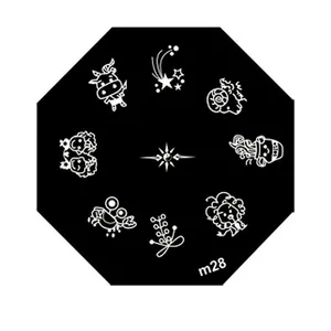 شابلون طراحی ناخن مدل M28