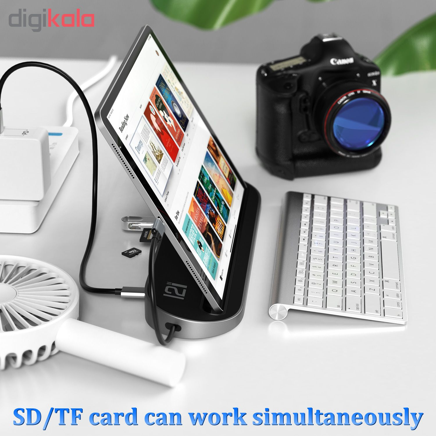 مبدل USB-C  به USB 3.0/Lan/HDMI/Display Port آی سی زد آی مدل DZ-001