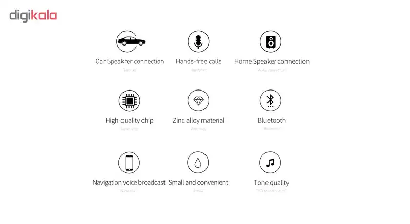 گیرنده بلوتوث موزیک باسئوس مدل BA01