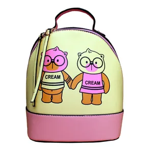 کوله پشتی دخترانه طرح cream