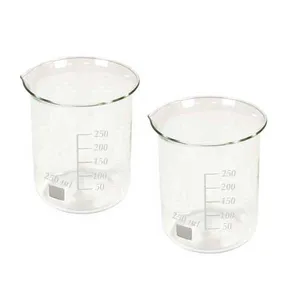 بشر آزمایشگاه مدل beaker ظرفیت 250 میلی لیتر بسته 2 عددی
