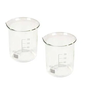 بشر آزمایشگاه مدل beaker ظرفیت 100 میلی لیتر بسته 2 عددی