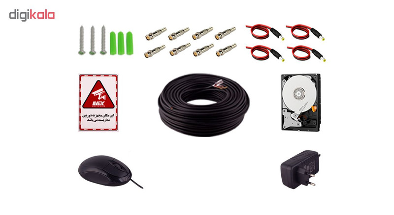 سیستم امنیتی مداربسته اوکث مدل AV-4000-4D 3