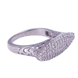 انگشتر نقره زنانه کد 1102N1