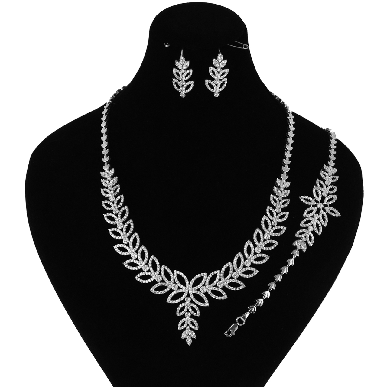 نیم ست نقره زنانه مد و کلاس کد MC-239