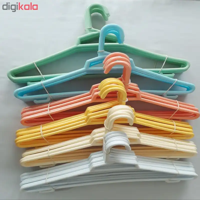 چوب لباسی مدل AA12 بسته 12 عددی