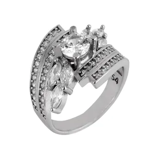 انگشتر نقره زنانه مد و کلاس کد MC-451