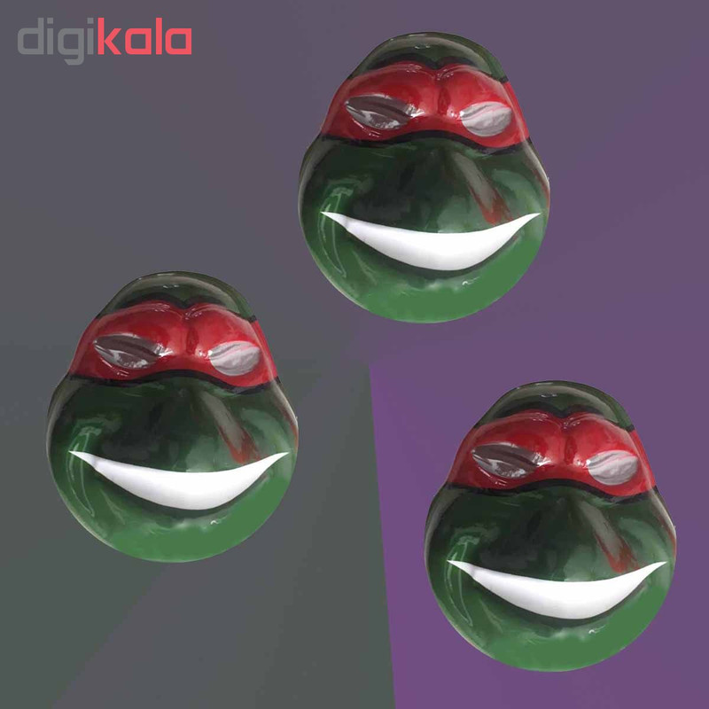 ماسک طرح لاک پشت نینجا بسته 3 عددی