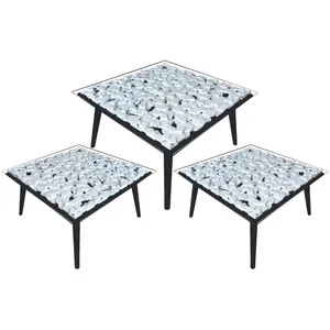 میز پذیرایی مدل W80 مجموعه 3 عددی
