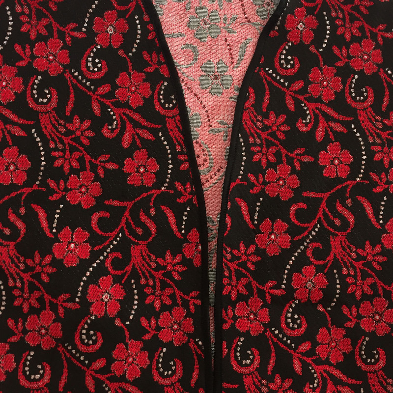 کت زنانه مدل تافته گلدار کد tm-2751