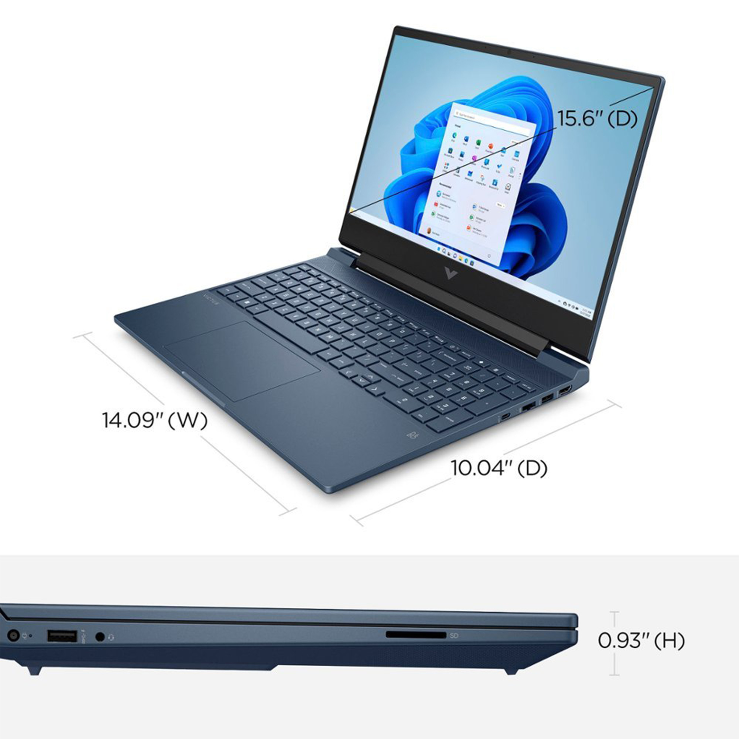 لپ تاپ 15.6 اینچی اچ‌ پی مدل Victus 15t FA1093dx-i5 8GB 512SSD RTX3050