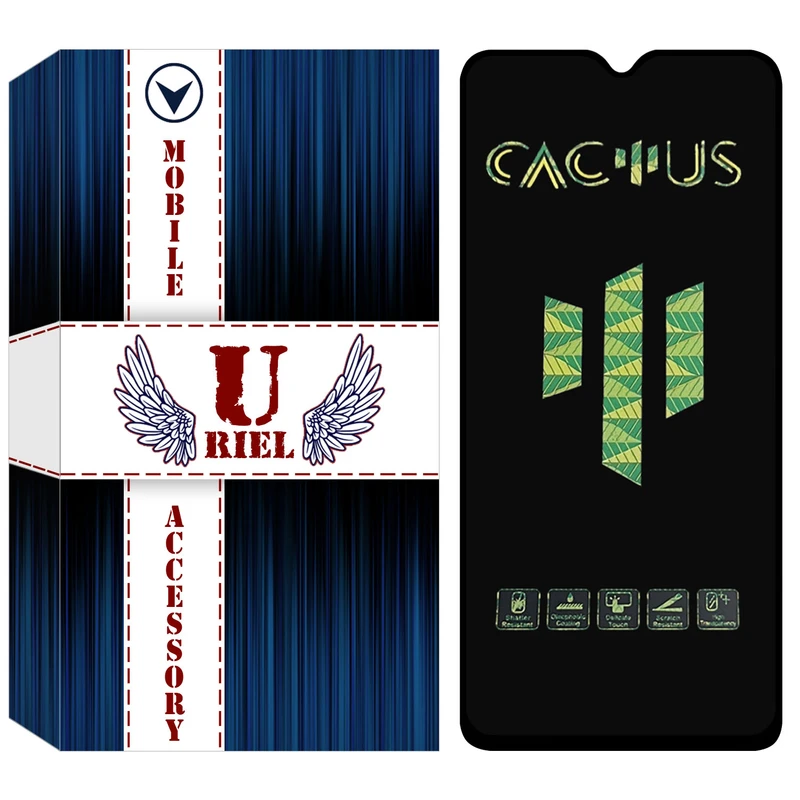محافظ صفحه نمایش شیشه ای یوریل مدل Cactus مناسب برای گوشی موبایل سامسونگ Galaxy A31 / A32 4G / A33 5G / A22 4G / M32 / F22 / M22