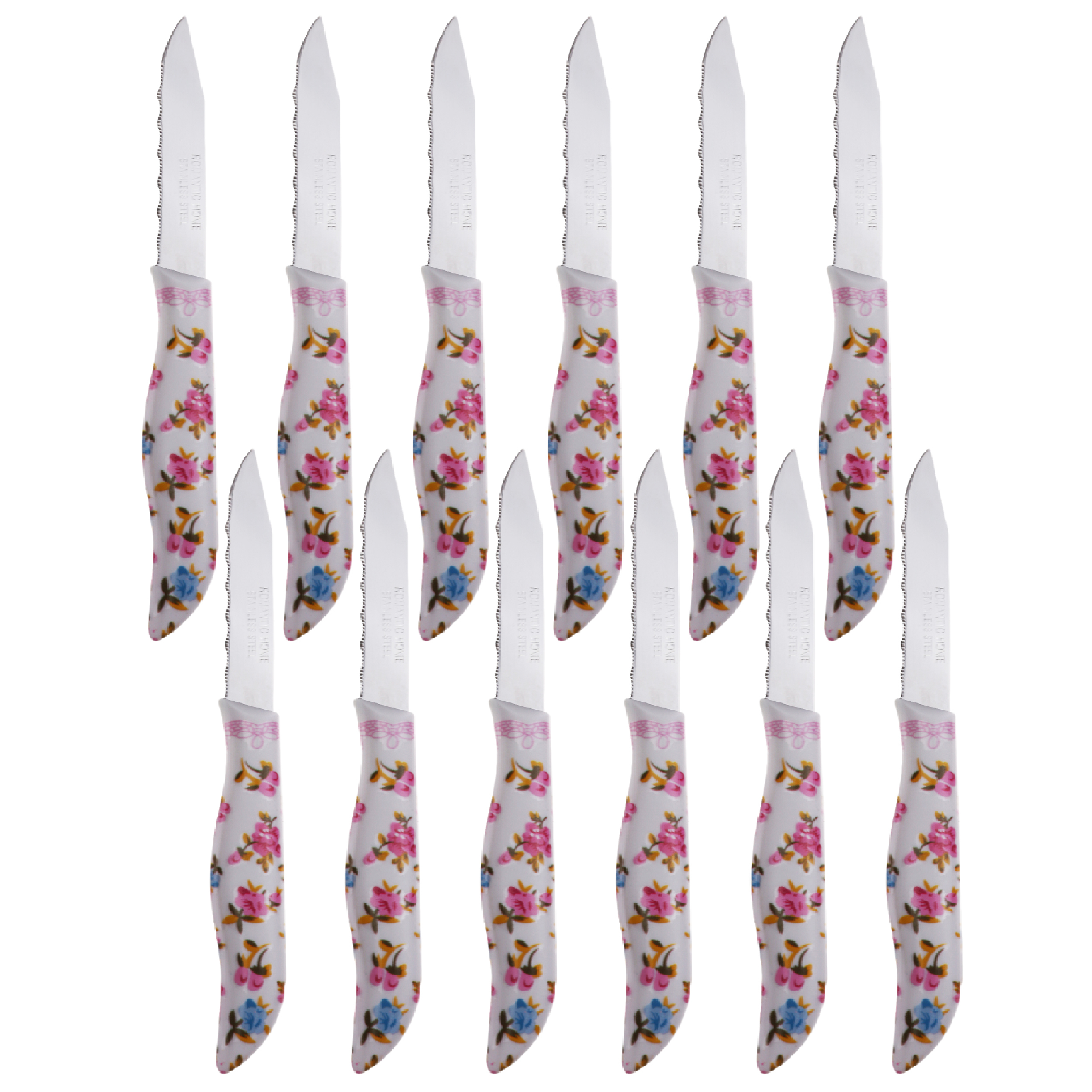 کارد میوه خوری رومانتیک مدل Z45 مجموعه 12 عددی